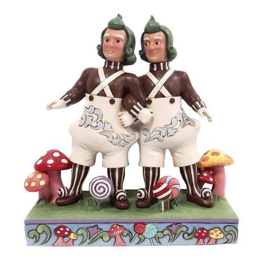 Willy Wonka Oompa Loompa's Side by Side Figurine By Jim Shore charlie and the chocolate factory 6013722