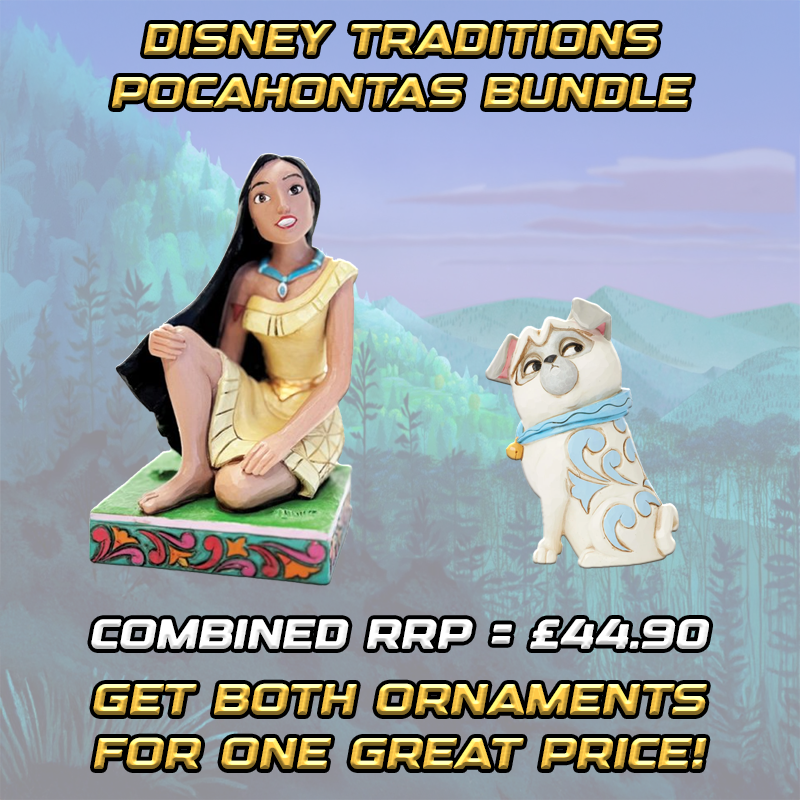 Disney Traditions Pocahontas 2 Figure Bundle - Pocahontas & Percy