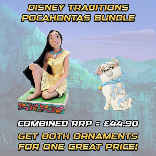 Disney Traditions Pocahontas 2 Figure Bundle - Pocahontas & Percy