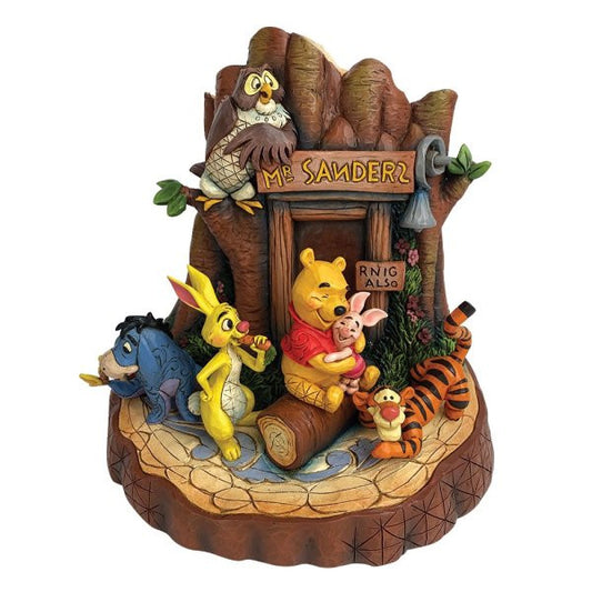 Disney Traditions Winnie The Pooh Carved By Heart Figurine by Jim Shore