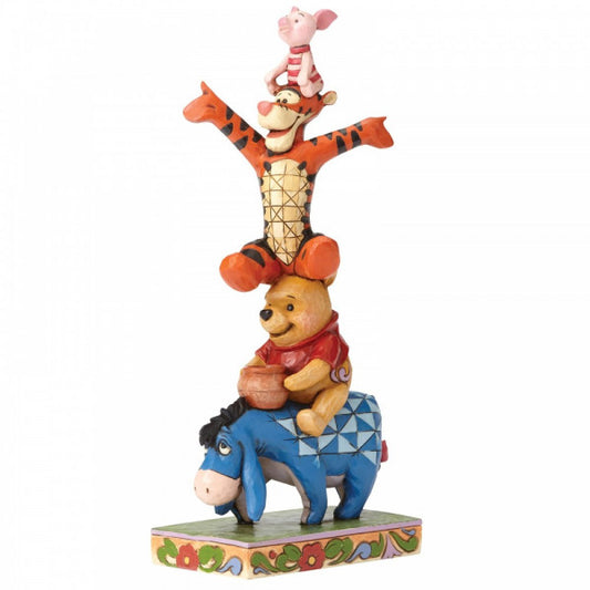 Disney Traditions Eeyore, Pooh, Tigger and Piglet stacked Figurine