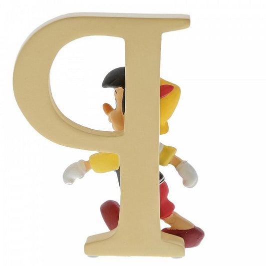 "P" Pinocchio Disney Enchanting Alphabet Letter