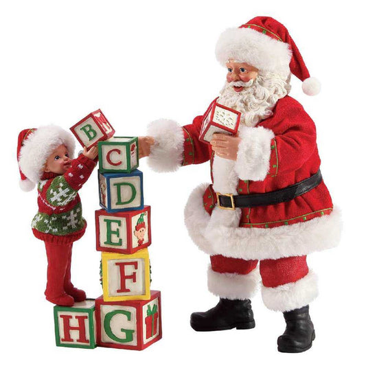 Santa Building Blocks Possible Dreams Figurine By Department 56