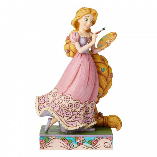 Disney Traditions Rapunzel from Tangled holding an Artist's Palette Figurine