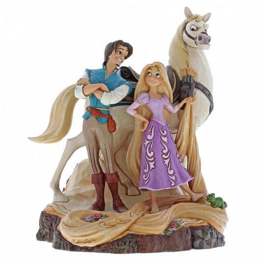 Disney Traditions Rapunzel, Flynn, Maximus and Pascal from Tangled figurine