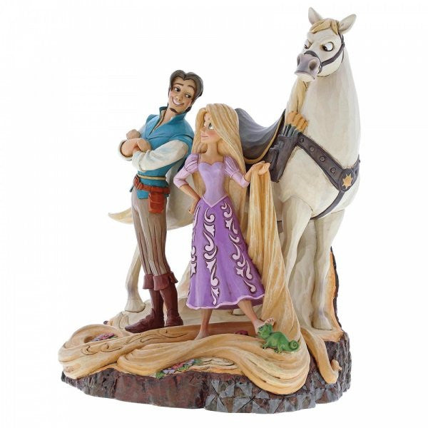 Disney Traditions Rapunzel, Flynn, Maximus and Pascal from Tangled figurine