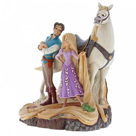 Disney Traditions Rapunzel, Flynn, Maximus and Pascal from Tangled figurine