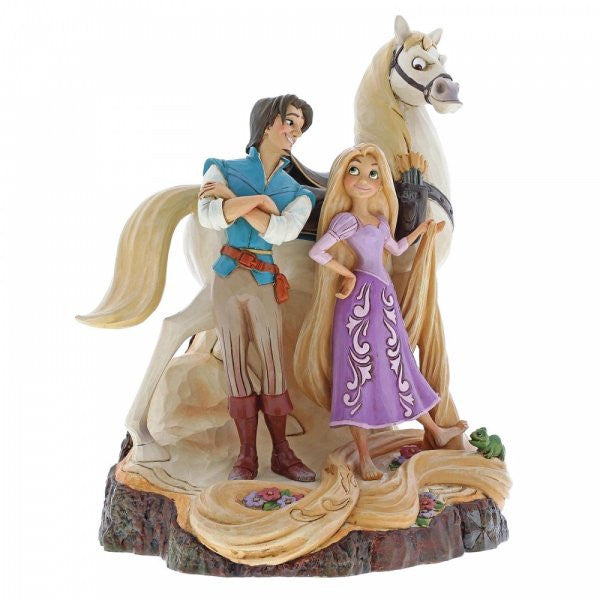 Disney Traditions Rapunzel, Flynn, Maximus and Pascal from Tangled figurine