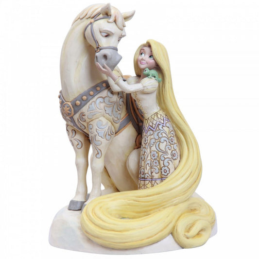 Disney Traditions Rapunzel from Tangled pets Maximus the horse, Pascal is on her shoulder figurine
