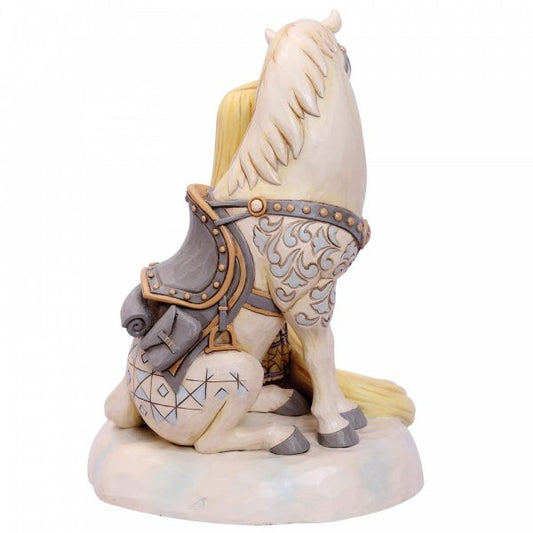 Disney Traditions Rapunzel from Tangled pets Maximus the horse, Pascal is on her shoulder figurine