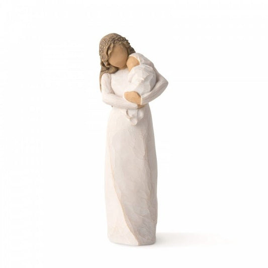 Willow Tree Remember Figurine depicting a mother holding a baby