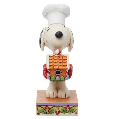 Snoopy Holding Gingerbread House Christmas Figurine By Jim Shore 6013045