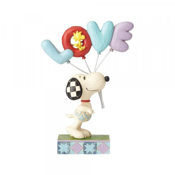 Snoopy with LOVE Balloon Figurine By Jim Shore