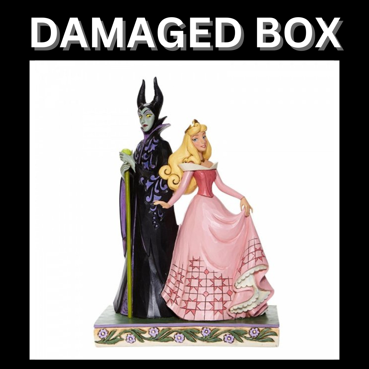 DAMAGED BOX - Disney Traditions Sorcery and Serenity Aurora and Maleficent Figurine