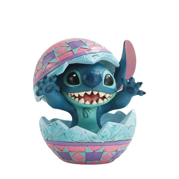 Disney Traditions Stitch in Easter Egg Figurine By Jim Shore