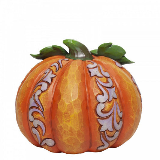 Disney Traditions Stitch, the alien from Lilo & Stitch inside a Pumpkin Figurine