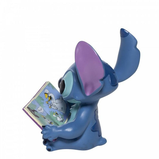 Disney Showcase Stitch reads a book mini figurine