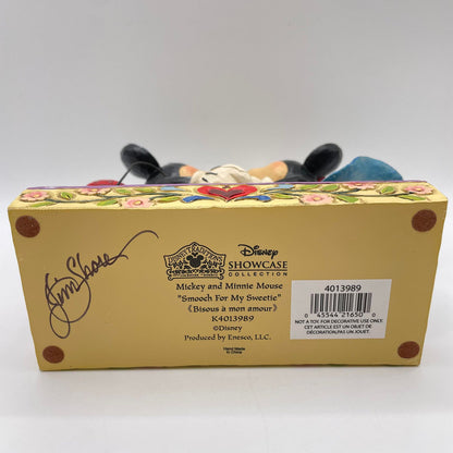 Disney Traditions Smooch For My Sweetie Mickey & Minnie Figurine Signed by Jim Shore 4013989