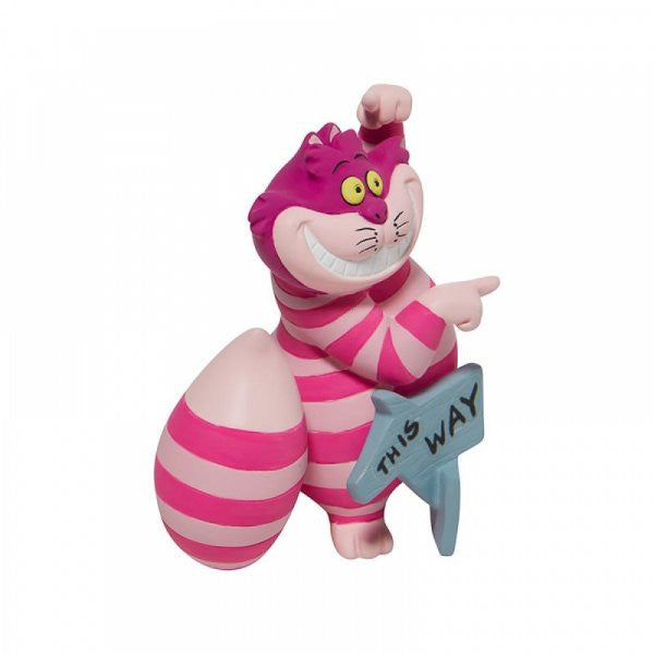 Disney Showcase Cheshire Cat from Alice In Wonderland showing the way figurine