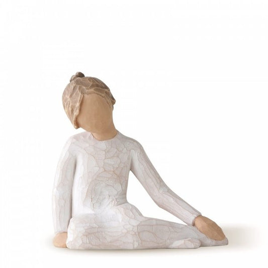 Willow Tree Thoughtful Child Figurine showing a child sitting