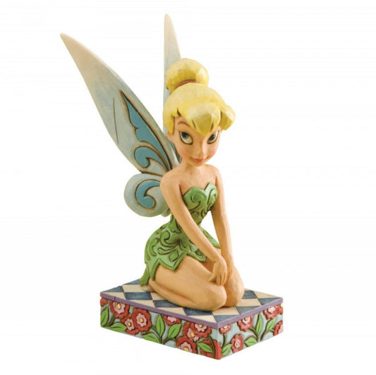 Disney Traditions Tinker Bell kneeling down figurine