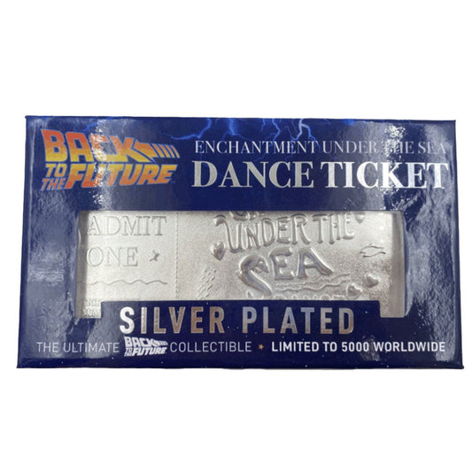 Back To The Future Enchantment Under The Sea Silver Replica Dance Ticket