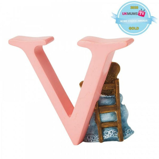 Beatrix potter freestanding alphabet letter V - Hunca Munca and Baby figurine
