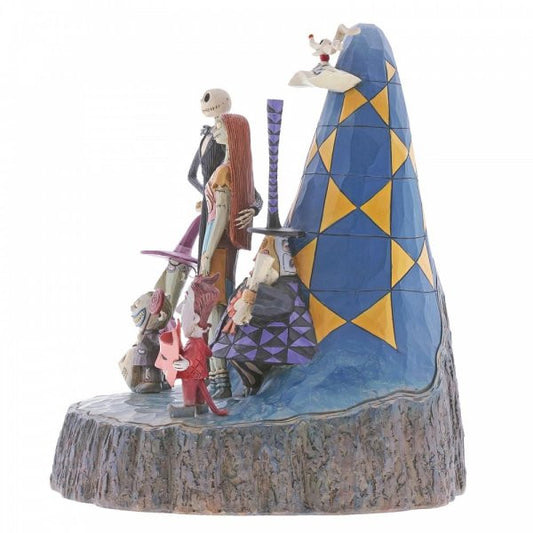 Disney Traditions Jack, Sally and the main characters from Halloween Town in Nightmare Before Christmas figurine