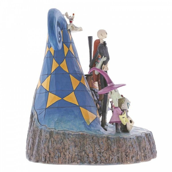 Disney Traditions Jack, Sally and the main characters from Halloween Town in Nightmare Before Christmas figurine
