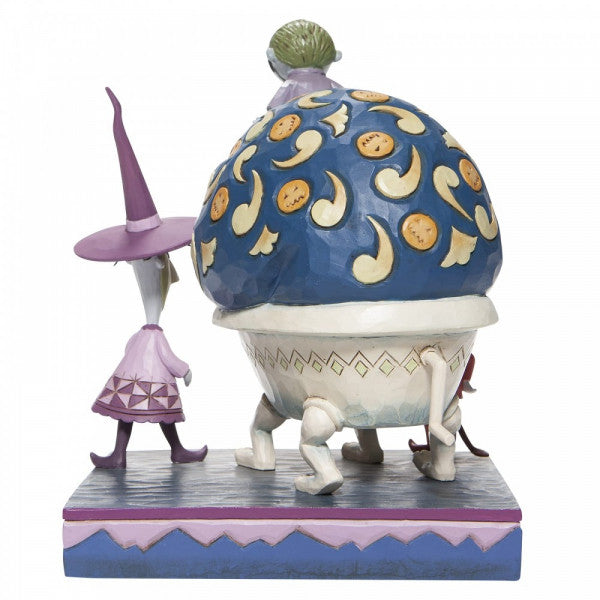 Disney Traditions Lock, Shock & Barrel with Santa in a sack Figurine