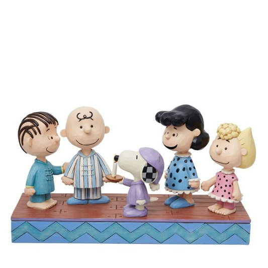 Peanuts Gang in Christmas PJ's Snoopy Figurine By Jim Shore 6013046