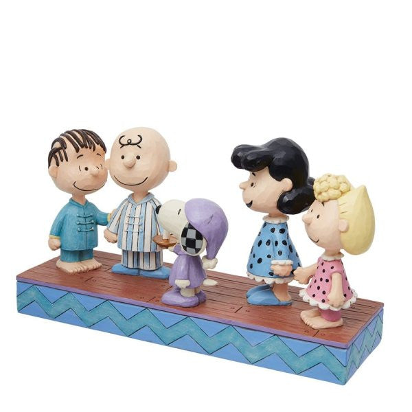 Peanuts Gang in Christmas PJ's Snoopy Figurine By Jim Shore 6013046