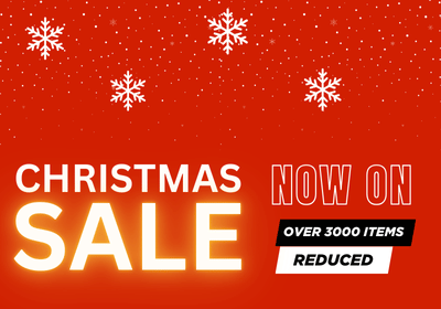 Banner advertising a Christmas Sale with up to 50% Off