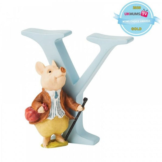 Beatrix potter freestanding alphabet letter Y - Pigling Bland figurine