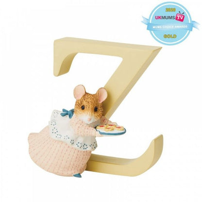 Beatrix potter freestanding alphabet letter Z - Appley Dapply figurine