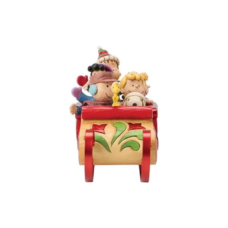 A Sleigh Ride to Remember (Snoopy and Friends in Sleigh) Figurine Peanuts By Jim Shore 6018692