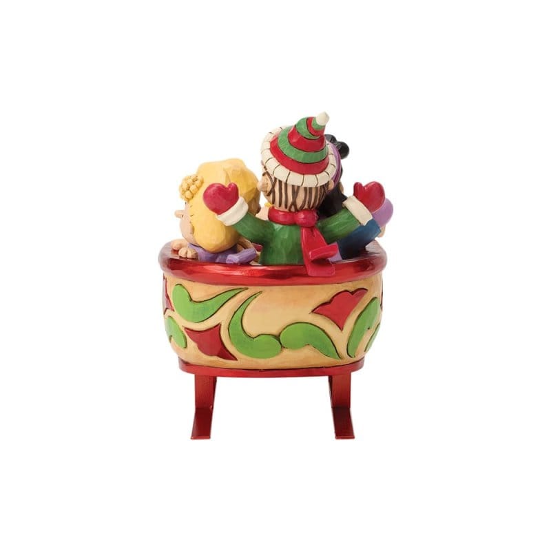 A Sleigh Ride to Remember (Snoopy and Friends in Sleigh) Figurine Peanuts By Jim Shore 6018692