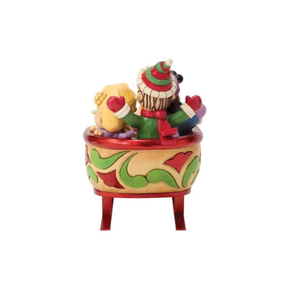 A Sleigh Ride to Remember (Snoopy and Friends in Sleigh) Figurine Peanuts By Jim Shore 6018692