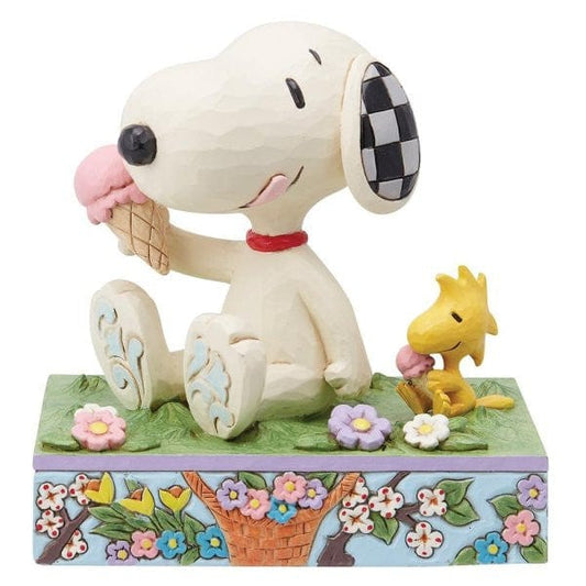 A Summertime Treat (Snoopy Eating Ice Cream) Peanuts Figurine By Jim Shore 6014349