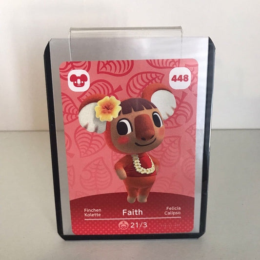 Animal Crossing Amiibo Card Series 5 Faith No. 448