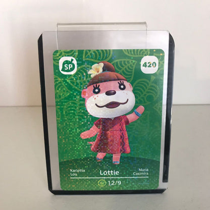 Animal Crossing Amiibo Card Series 5 Lottie No. 420