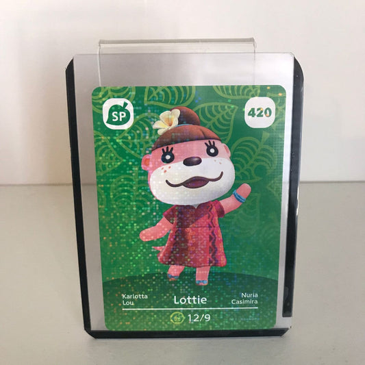 Animal Crossing Amiibo Card Series 5 Lottie No. 420