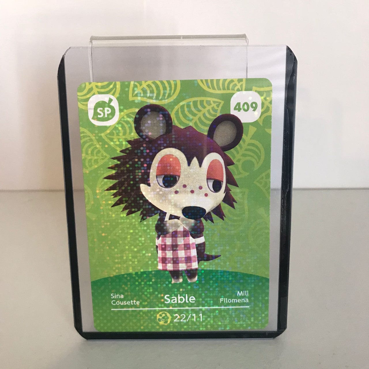 Animal Crossing Amiibo Card Series 5 Sable No. 409