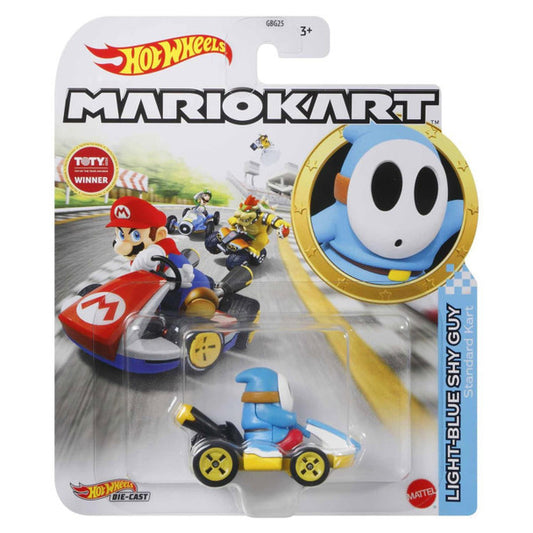 Hot Wheels Mario Kart Light Blue Shy Guy Standard Kart
