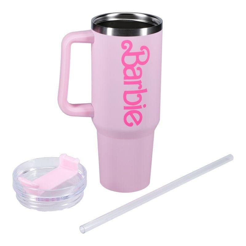 Barbie XL Travel Cup With Straw By Paladone