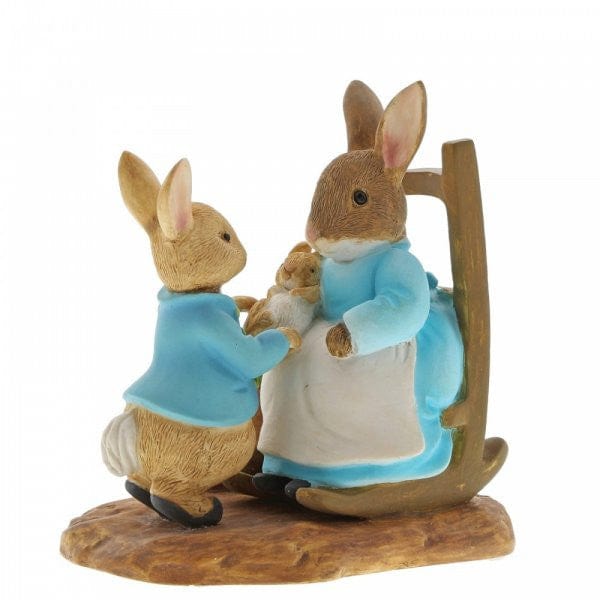 Beatrix Potter At Home by the Fire with Mummy Rabbit Figurine
