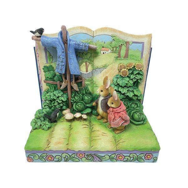 Beatrix Potter Peter Rabbit Peter, Benjamin, Scarecrow Storybook Figurine By Jim Shore 6012486
