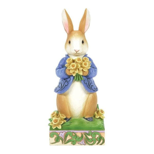 Beatrix Potter Peter Rabbit with Daffodils Figurine By Jim Shore 6014046