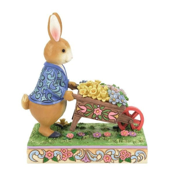 Beatrix Potter Peter Rabbit with Wheelbarrow Figurine By Jim Shore 6014048