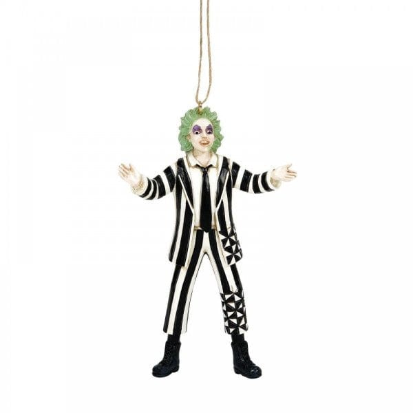 Beetlejuice By Jim Shore Classic & Sandworm Beetlejuice Hanging Ornaments Double Pack